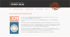 Desktop Screenshot of gueteschutz-estrich.de