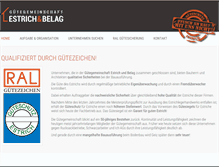 Tablet Screenshot of gueteschutz-estrich.de